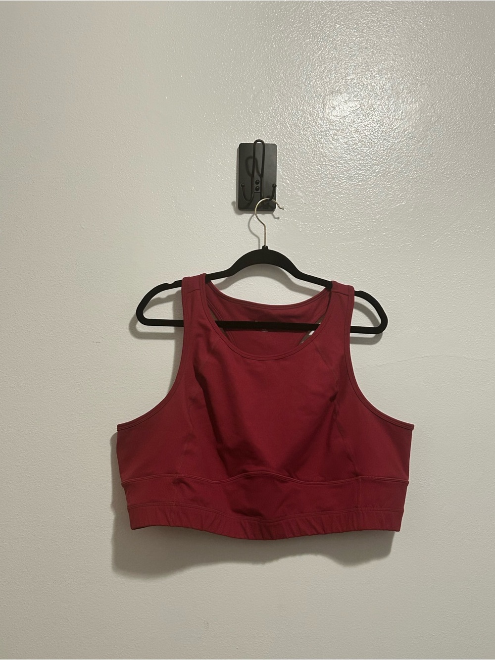 NWOT Torrid Active High Neck Longline Racerback Sports Bra Maroon Burgundy 4 4X
